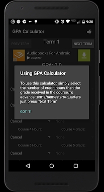 GPA Calculator screenshots
