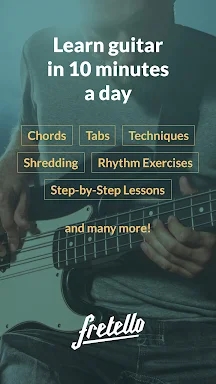 Fretello Guitar Lessons screenshots