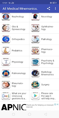 All Medical Mnemonics (Colored screenshots