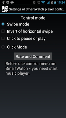 SmartWatch Player Control screenshots