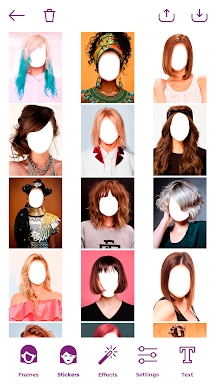 Woman Hairstyle Photo Editor screenshots