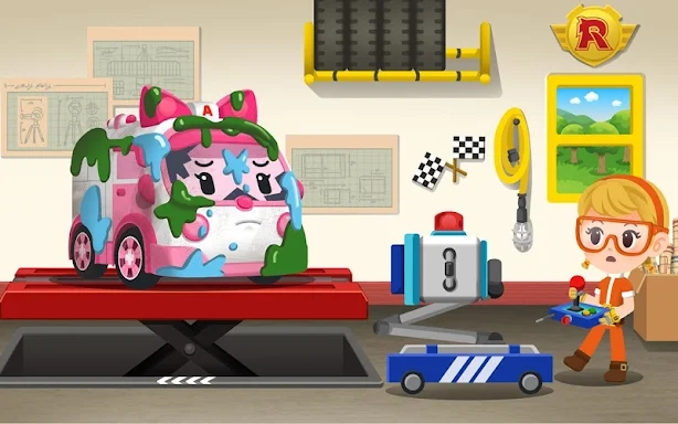 Robocar Poli Repair - Kid Game screenshots
