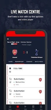 Arsenal Official App screenshots
