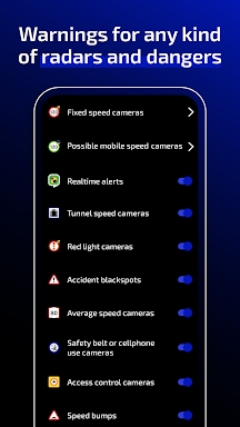 Radarbot Speed Camera Detector screenshots