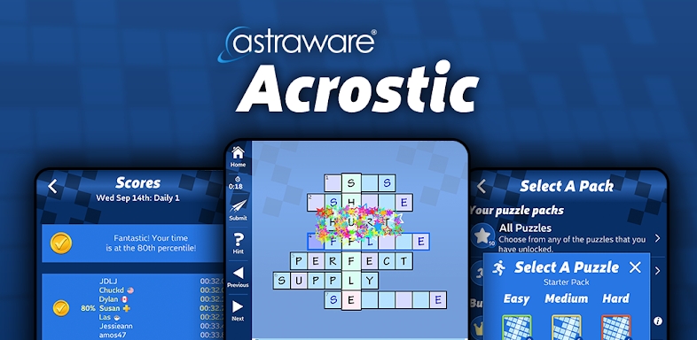 Astraware Acrostic screenshots