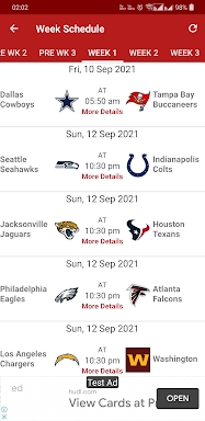 2024 NFL Games Schedule Scores screenshots