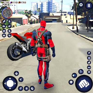 Miami Rope Hero Spider Game 2 screenshots
