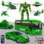 Army Bus Robot Car Game 3d icon