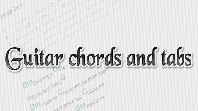Guitar chords and tabs screenshots