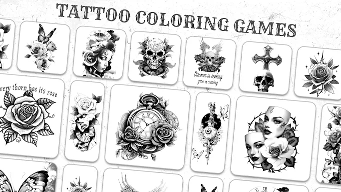 Tattoo Coloring games screenshots