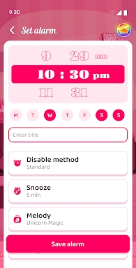 Unicorn Alarm Clock screenshots
