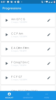 ChordChord: Progression Generator & Music Maker screenshots