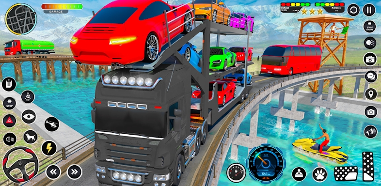 Crazy Car Transport Truck Game screenshots