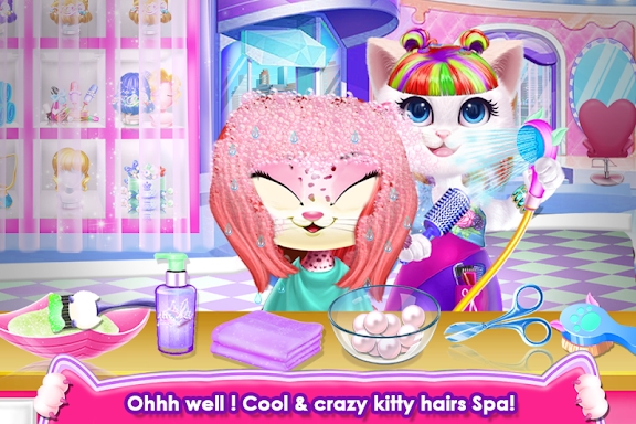 Fluffy Kitty Hair Salon screenshots