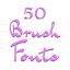 Brush Fonts Message Maker icon