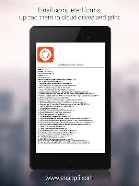 Workflow Inspection App screenshots