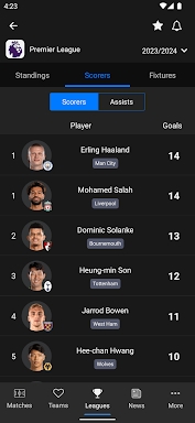 Jdwal - Soccer Stats screenshots