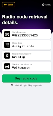 Radio Code Generator for Cars screenshots