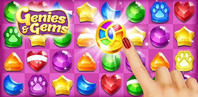 Genies & Gems - Match 3 Game screenshots