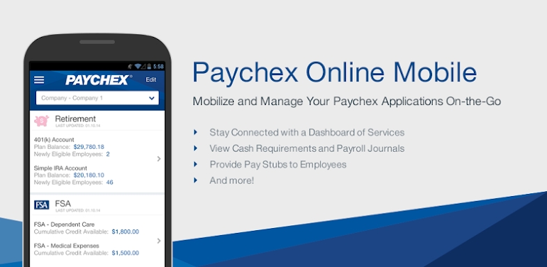 Paychex Flex screenshots