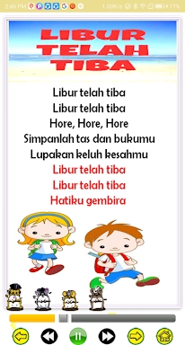 Indonesian preschool song screenshots