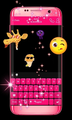 Pink Keyboard For WhatsApp screenshots