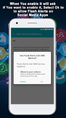 Flash Alert Call SMS screenshots
