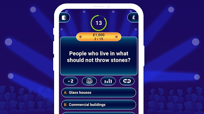 MILLIONAIRE TRIVIA Game Quiz screenshots