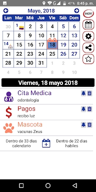 Festivos Colombia 2023, Widget screenshots