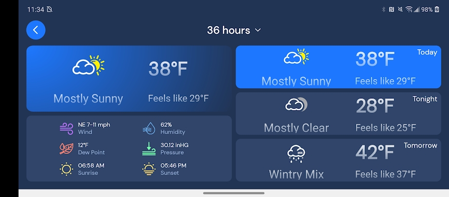 WeatherNation screenshots