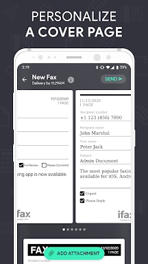 Send Fax plus Receive Faxes screenshots