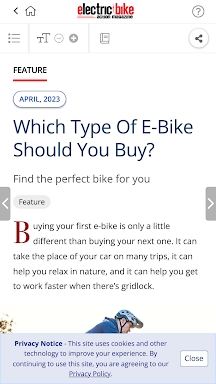 Electric Bike Action Magazine screenshots