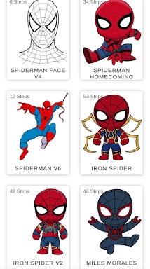 How to draw Spider Boy Easy screenshots