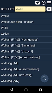 French German Dictionary screenshots