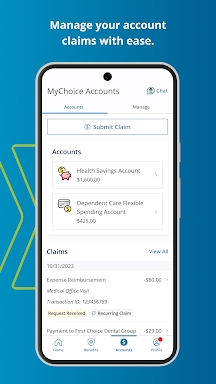 MyChoice Benefits screenshots