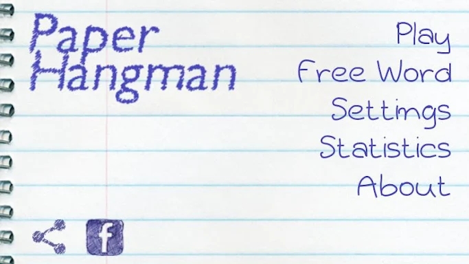 Paper Hangman Free (English) screenshots