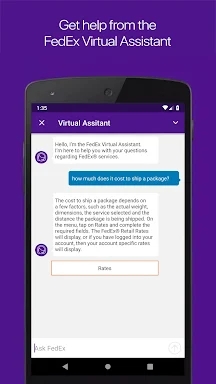 FedEx Mobile screenshots