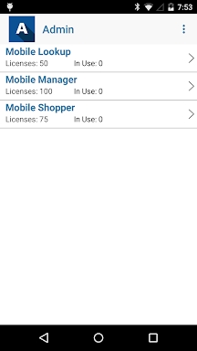 Epicor Mobile Admin screenshots