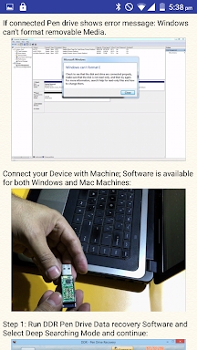 USB Drive Data Recovery Help screenshots