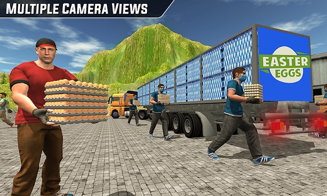 Supermarket Egg Transport Truck Driver Sim 2019 screenshots