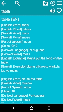 English Swahili Dictionary screenshots
