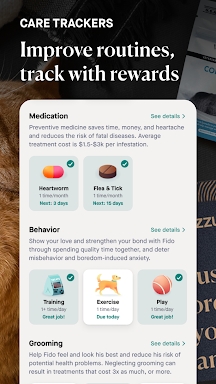 Fuzzy—proven 24/7 vet care screenshots
