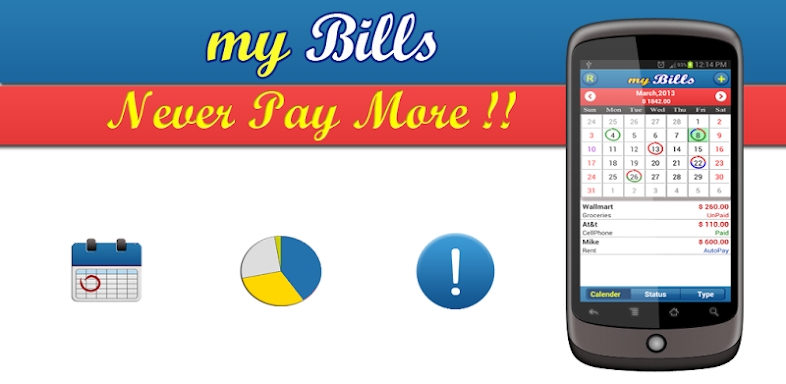 myBills lite - Bills Manager screenshots
