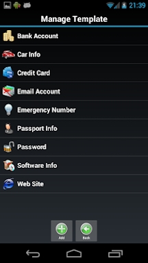 Password Safe Lite screenshots