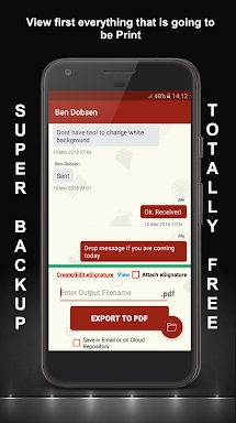 Super SMS Call Contacts Backup screenshots