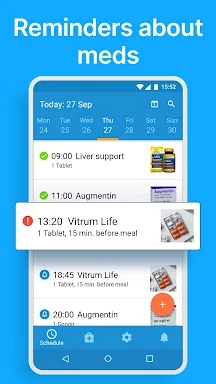 Pills Med Tracker & Reminder screenshots