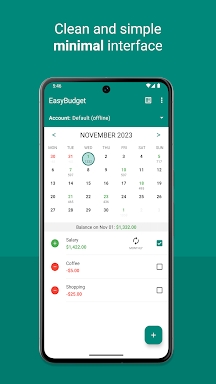EasyBudget - Budget planning screenshots