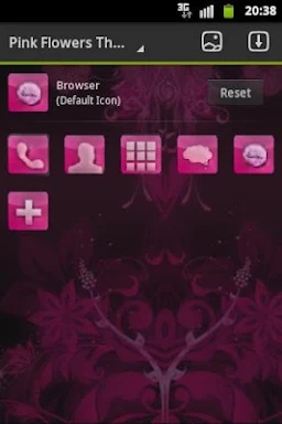 Pink Flowers Theme GO Launcher screenshots