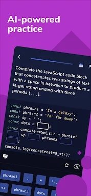 Codecademy Go screenshots