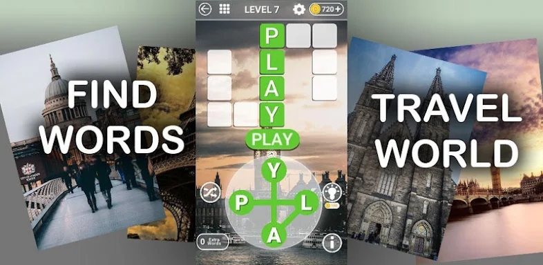 Word Travel: Wonders Trip Game screenshots